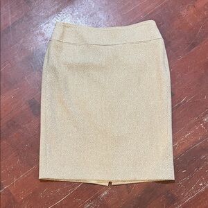Burberry Tan Pencil Skirt